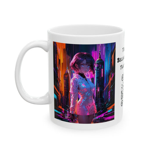 Crossroads Of Color | HD Graphic | Abstract | Neon Color | Anime | Coffee |  Tea |  Hot Chocolate | 11oz