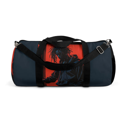 Urban Style Duffel Bag with Bold Graphic Design