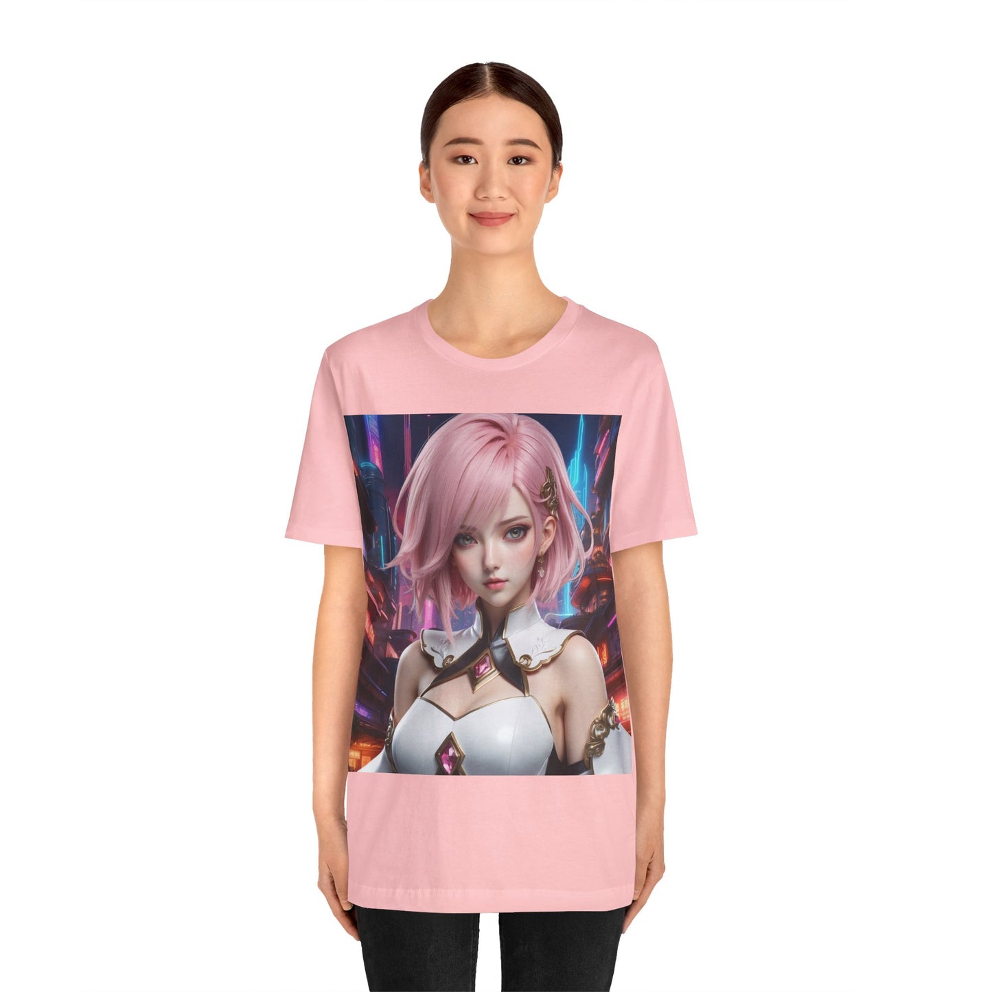 Kawaii Desu | Cute | Anime | CGI | Gamer | Fantasy Girl | Geek Gift | HD Graphics | Weeb | Waifu | Unisex | Men's | Women's| Tee | T-Shirt
