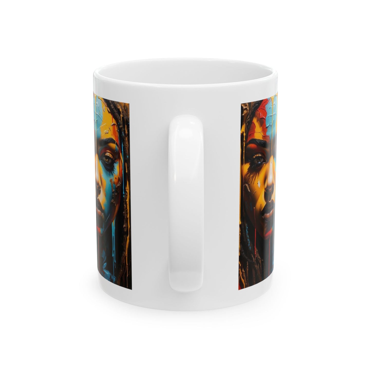 Filthy Beauty | Black Hippie | Abstract | Colorful | Trendy | Artwork | Coffee | Tea | Hot Chocolate | 11oz | White Mug