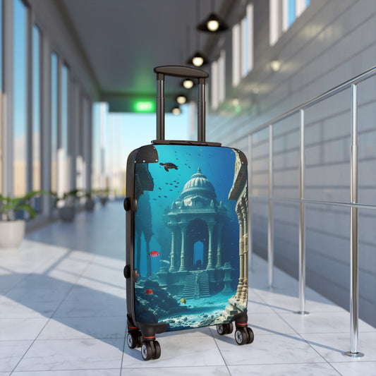 Underwater Adventure Suitcase - Stylish Travel Luggage with Coral Reef Design
