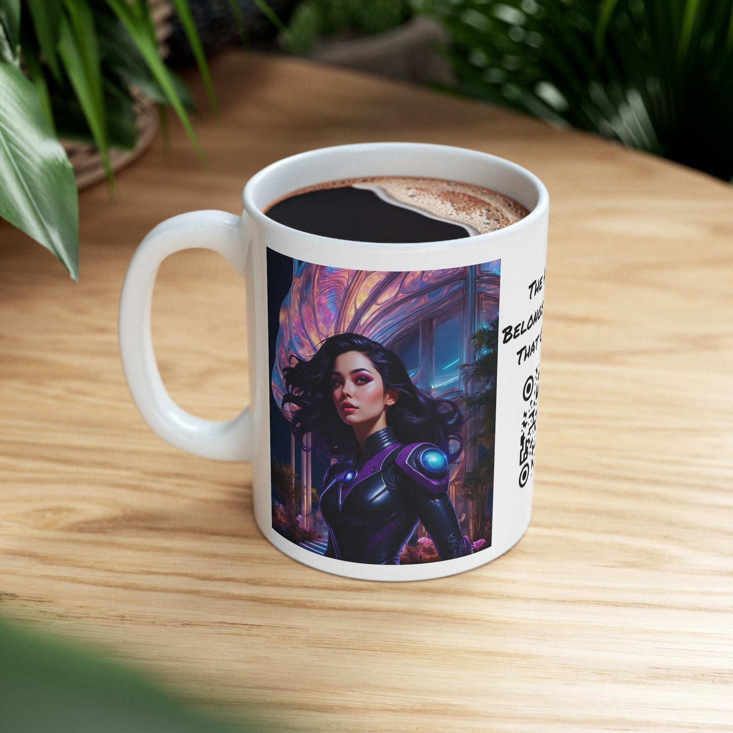 Space Siren | HD Graphic | Sci-Fi | Coffee | Tea | Hot Chocolate | 11oz | White Mug