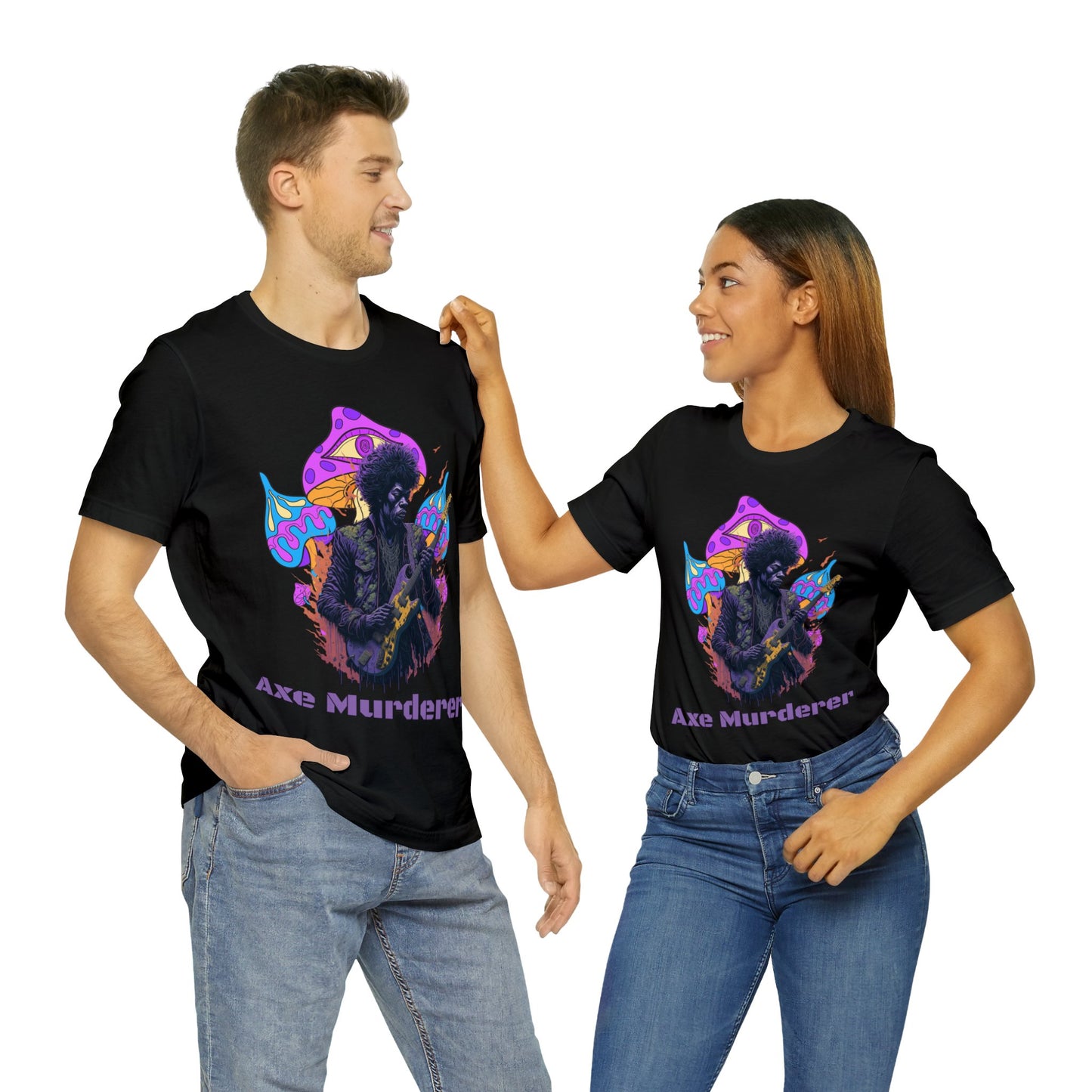 Axe Murderer | Guitar Hero | Psychedelic | Mushroom | Trippy | Unisex | Men's | Women's | Tee | T-Shirt