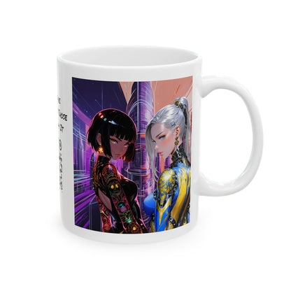 Void Riders | HD Graphic | Anime Style | Sci-Fi | Futuristic | Coffee | Tea | Hot Chocolate | 11oz | White Mug