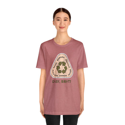 Recycle Tee | Enviormentalist Gift | Earth Day | Save The Planet | Conservationist | Mother Earth | Unisex | Men's | Women's | Tee | T-Shirt