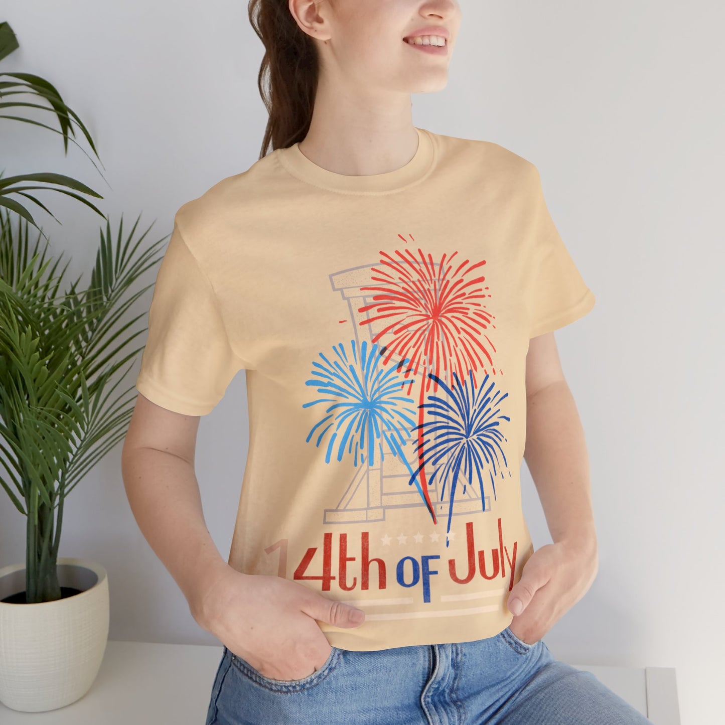 Patriotic Gift | Fireworks | Independence Day | July 4th | July 14th |  Guillotine | USA | Freedom | America | Fourth of July | Bastille Day | France | Unisex | Men's | Women's | Tee | T-Shirt