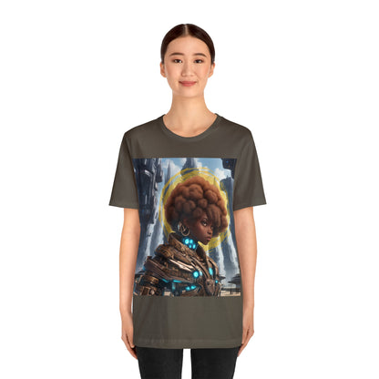 Afro-Future | HD Graphic | Sci-Fi | Black Character | Warrior | Unisex | Men's | Women's | Tee | T-Shirt
