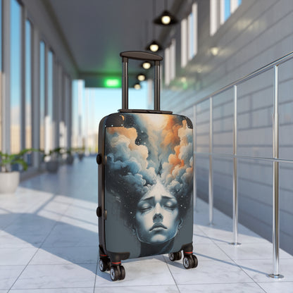 Artistic Cloud Dreamer Suitcase - Dreamy Cloud Design for Travelers