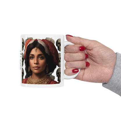 Maman Brigitte | Granny Brigitte | Voodoo | Ghede Family | Loa | Coffee | Tea | Hot Chocolate | Ceramic Mug | 11oz