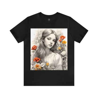 Flower Girl | Dainty | Coquette | Cottagecore | HD Graphic | Quaint | Wholesome | Wildflowers | Unisex | Men's | Women's | Tee | T-Shirt