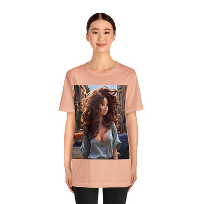 City Girl In A Digital World | Pixar Style Animation | Dream Girl | HD Graphic | Girl Power | Unisex | Men's | Women's | Tee | T-Shirt