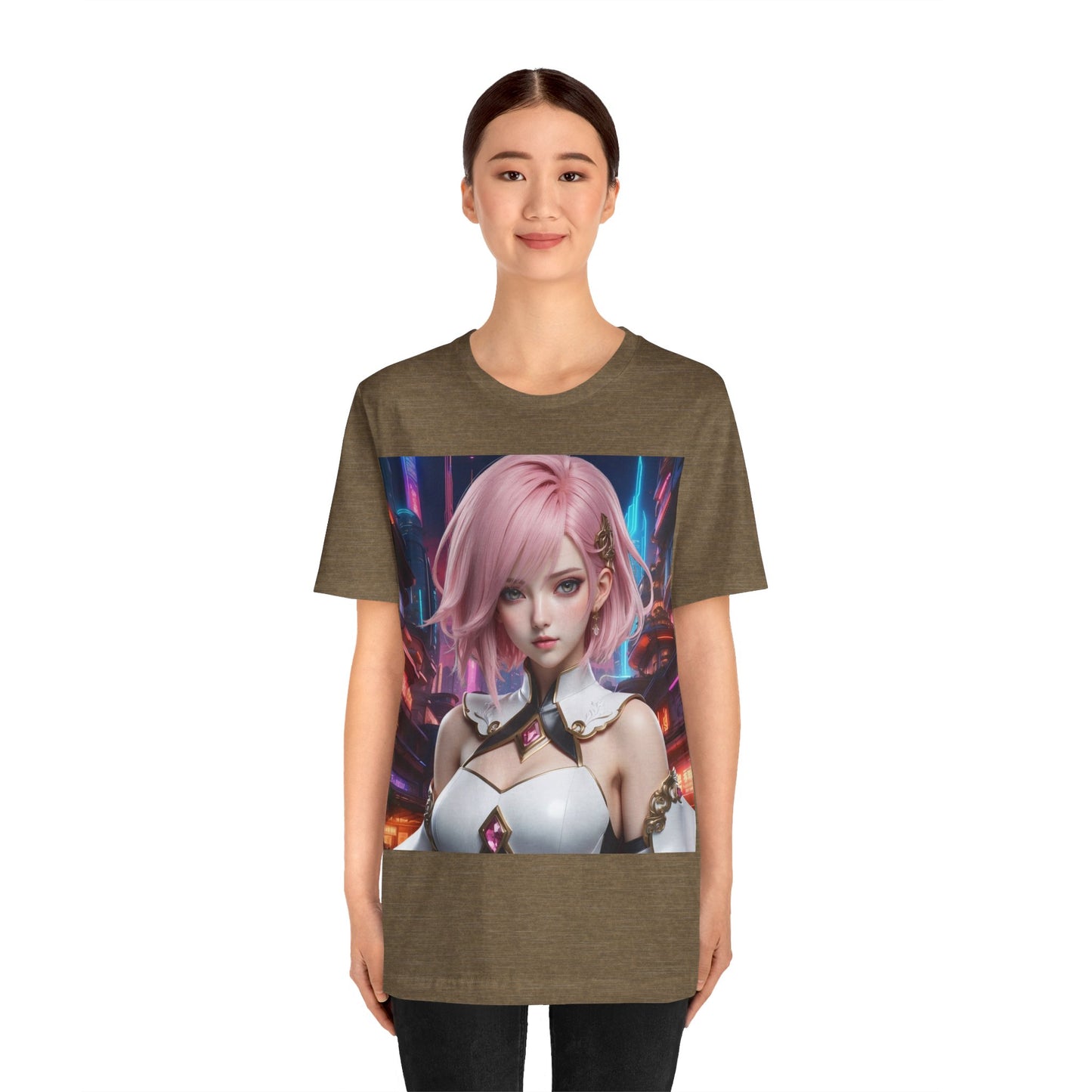 Kawaii Desu | Cute | Anime | CGI | Gamer | Fantasy Girl | Geek Gift | HD Graphics | Weeb | Waifu | Unisex | Men's | Women's| Tee | T-Shirt