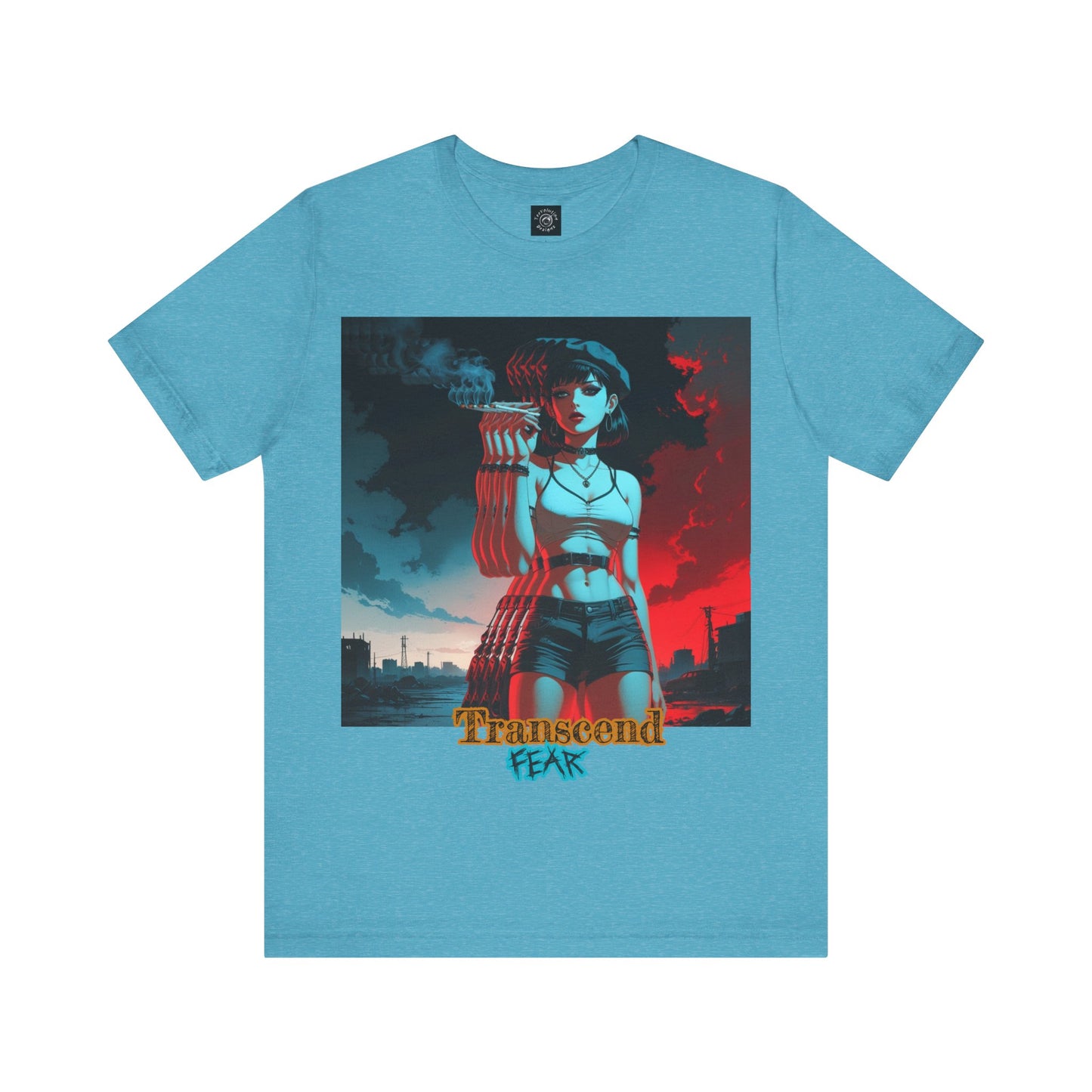 Transcend Fear Graphic Tee - Unisex Jersey Short Sleeve T-Shirt