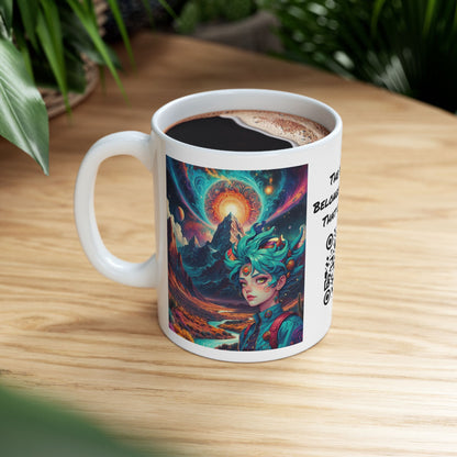 World Of Whimsy And Wonder | Abstract | Trippy Art | Shroomcore | Psychedelic | Coffee |  Tea |  Hot Chocolate | 11oz