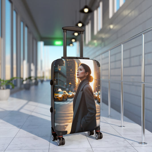 Stylish Cityscape Suitcase for Travel Enthusiasts