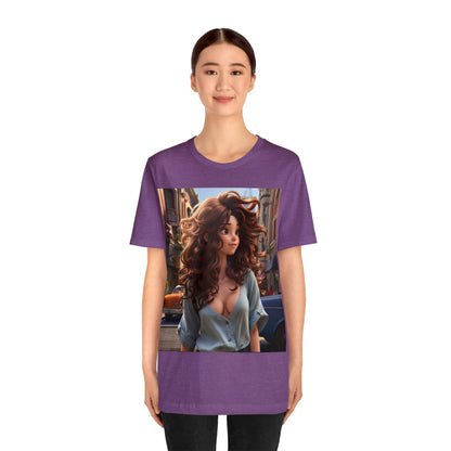 City Girl In A Digital World | Pixar Style Animation | Dream Girl | HD Graphic | Girl Power | Unisex | Men's | Women's | Tee | T-Shirt