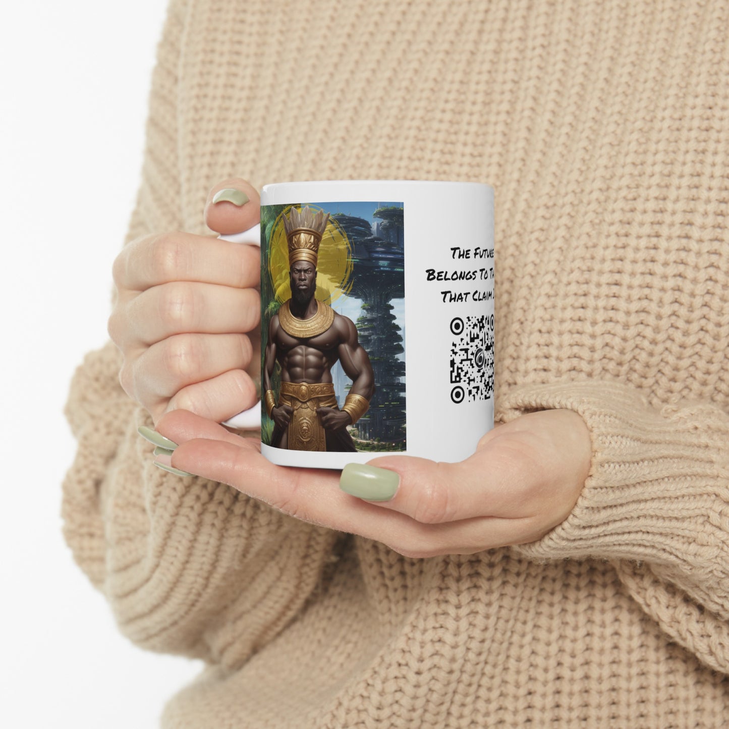 A Once And Future King | HD Graphic | Sci-Fi | Black Character | King | Coffee | Tea | Hot Chocolate | Ceramic Mug | 11oz