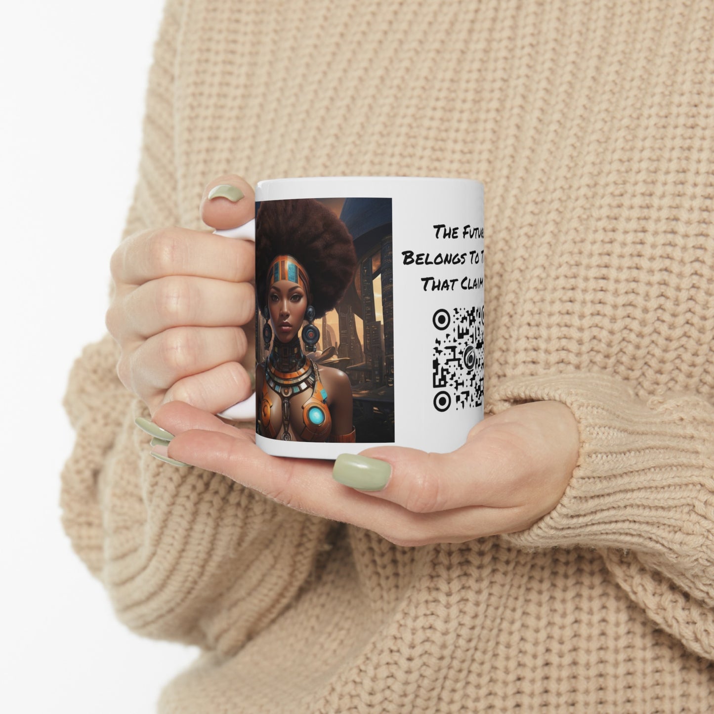 Soul Power | HD Graphic | Black Empowerment | Afro-Futurism | Coffee | Tea | Hot Chocolate | 11oz | White Mug