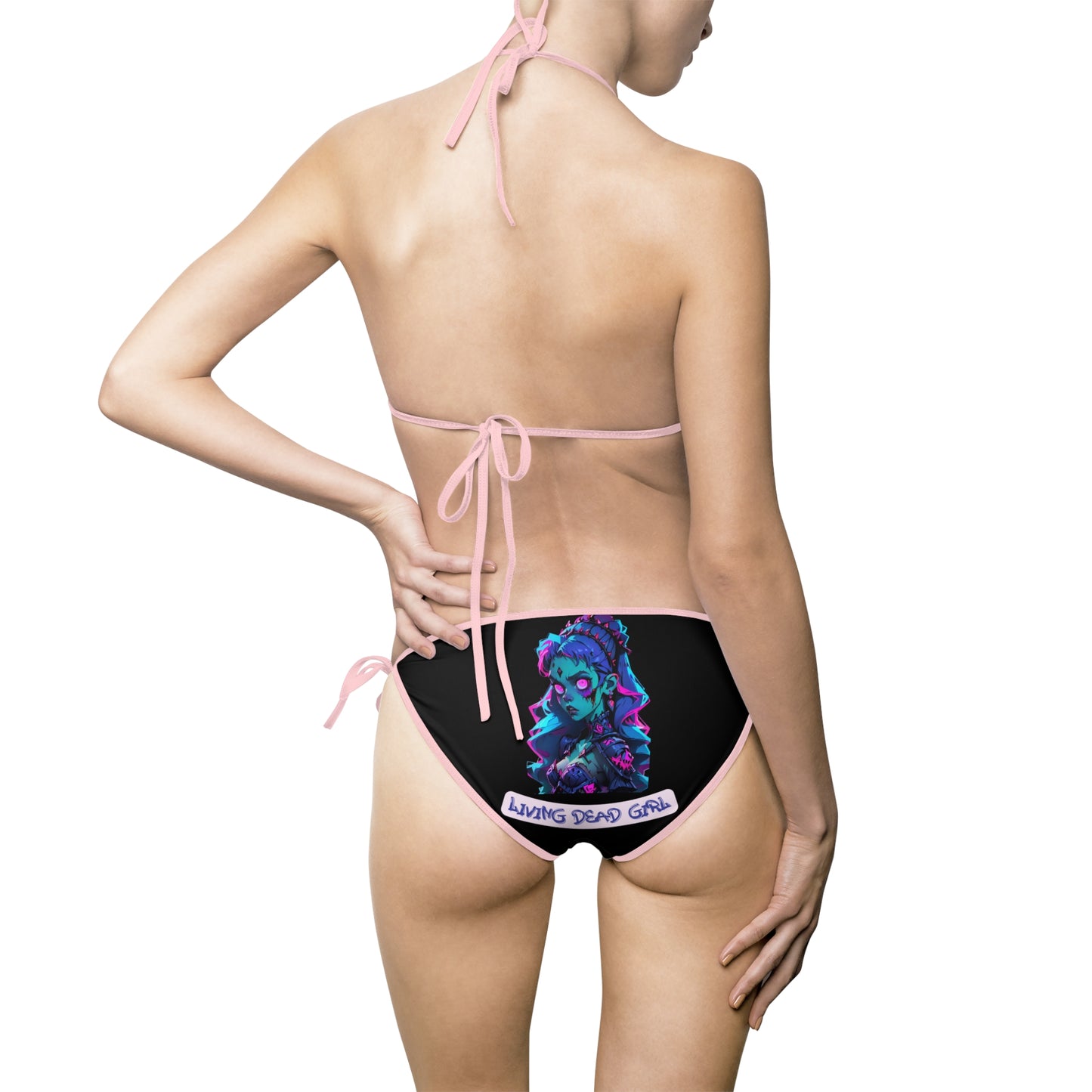 Vibrant Graphic Women's Bikini Swimsuit - Perfect for Beach Days and Summer Fun
