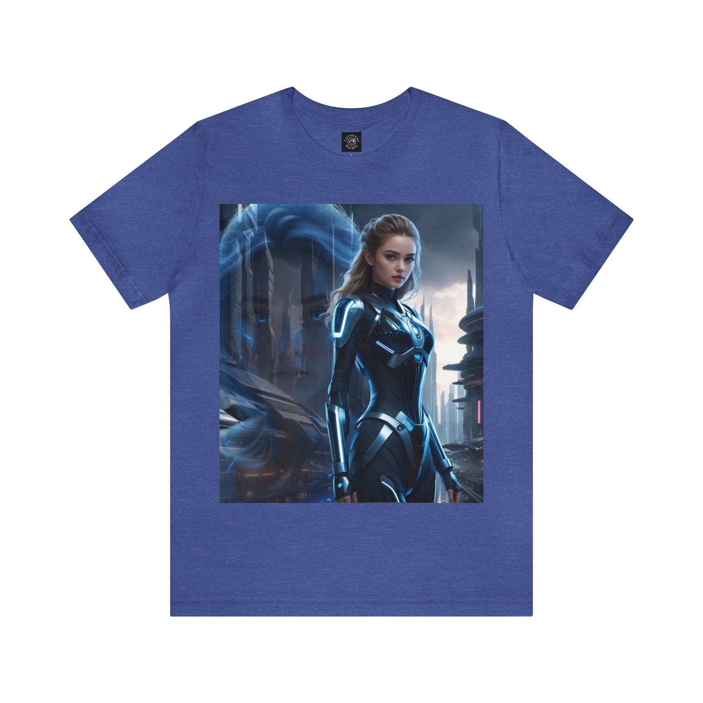The Allure of Tomorrow | HD Graphic | Sci-Fi | Fantasy Girl | Tech Glam | Digital Beauty | Unisex | Men's | Women's | Tee | T-Shirt