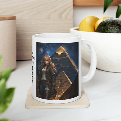 Tomb Raider Too | HD Graphic | Pyramids | Coffee | Tea | Hot Chocolate | 11oz | White Mug