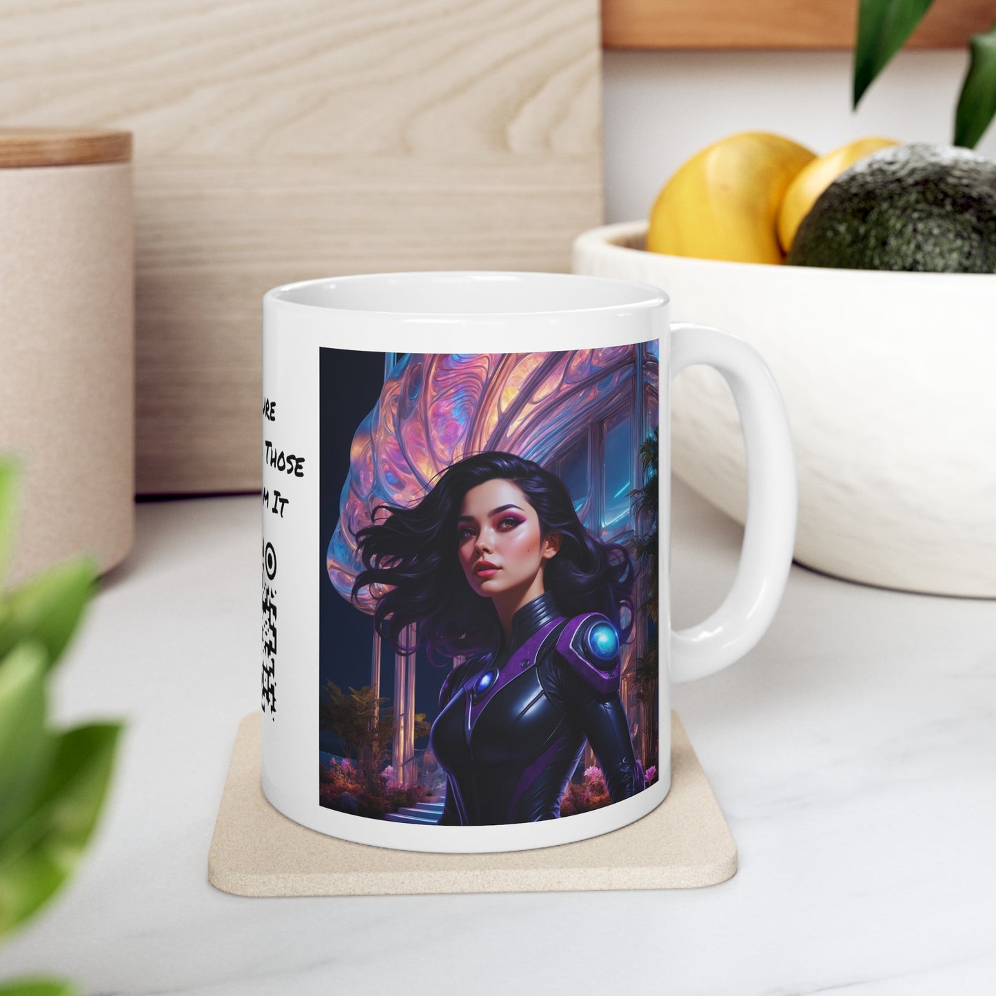 Space Siren | HD Graphic | Sci-Fi | Coffee | Tea | Hot Chocolate | 11oz | White Mug