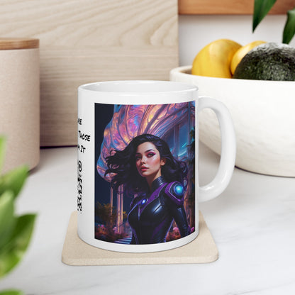 Space Siren | HD Graphic | Sci-Fi | Coffee | Tea | Hot Chocolate | 11oz | White Mug