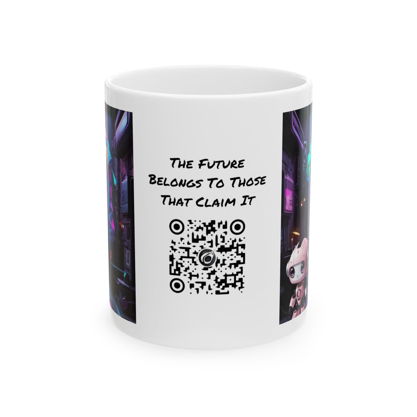 Cyber Cuties | HD Graphic | Anime | Cyber Punk | Coffee | Tea | Hot Chocolate | 11oz | White Mug