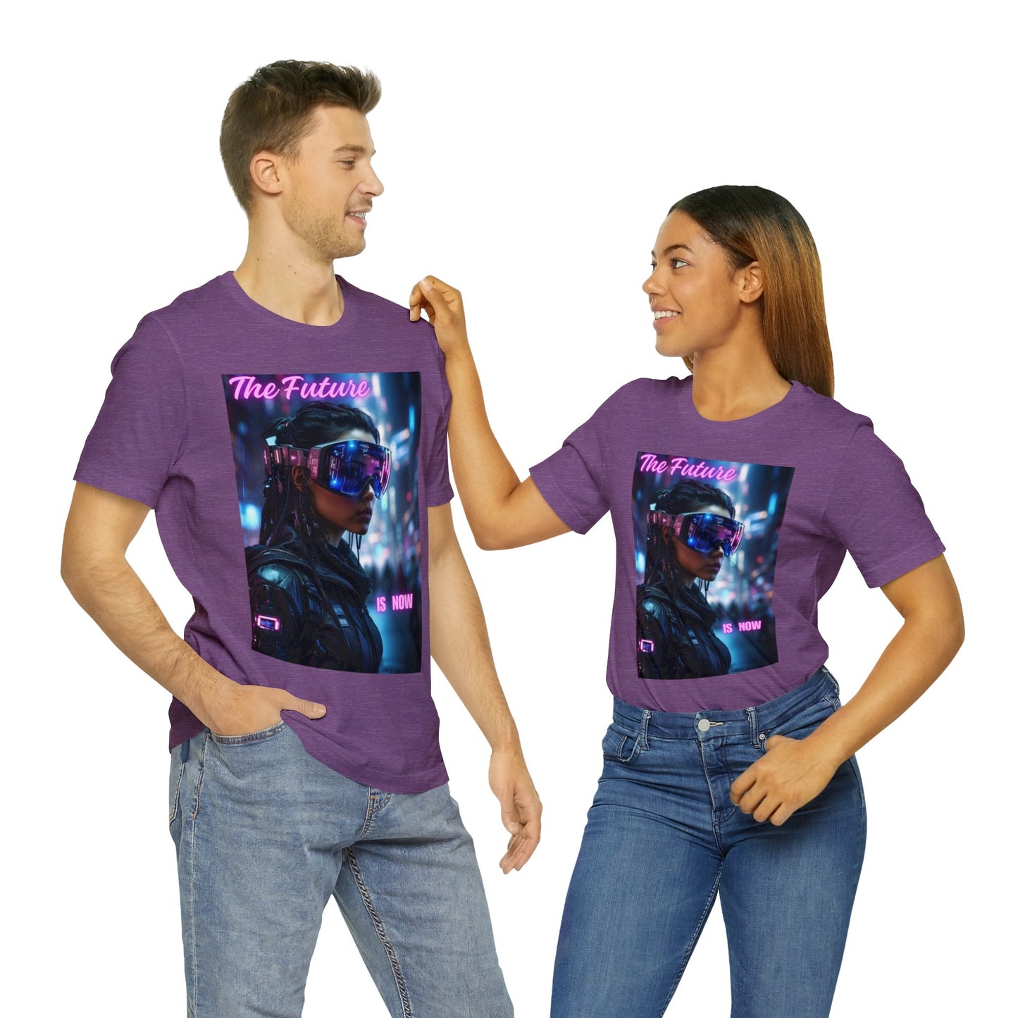 The Future Is Now | Anime Gift | Fantasy Girl |Cyberpunk | Sci Fi | Futuristic | HD Graphics | Unisex | Men's | Women's | Tee | T-Shirt