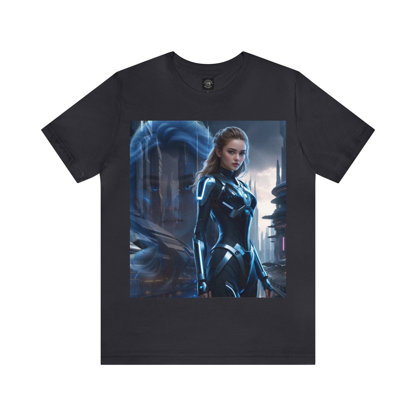The Allure of Tomorrow | HD Graphic | Sci-Fi | Fantasy Girl | Tech Glam | Digital Beauty | Unisex | Men's | Women's | Tee | T-Shirt