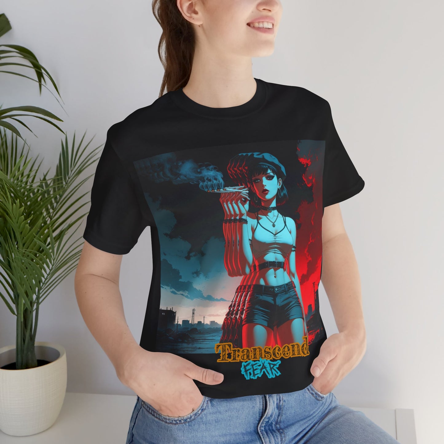 Transcend Fear Graphic Tee - Unisex Jersey Short Sleeve T-Shirt