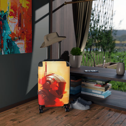 Futuristic Travel Suitcase with Bold Design