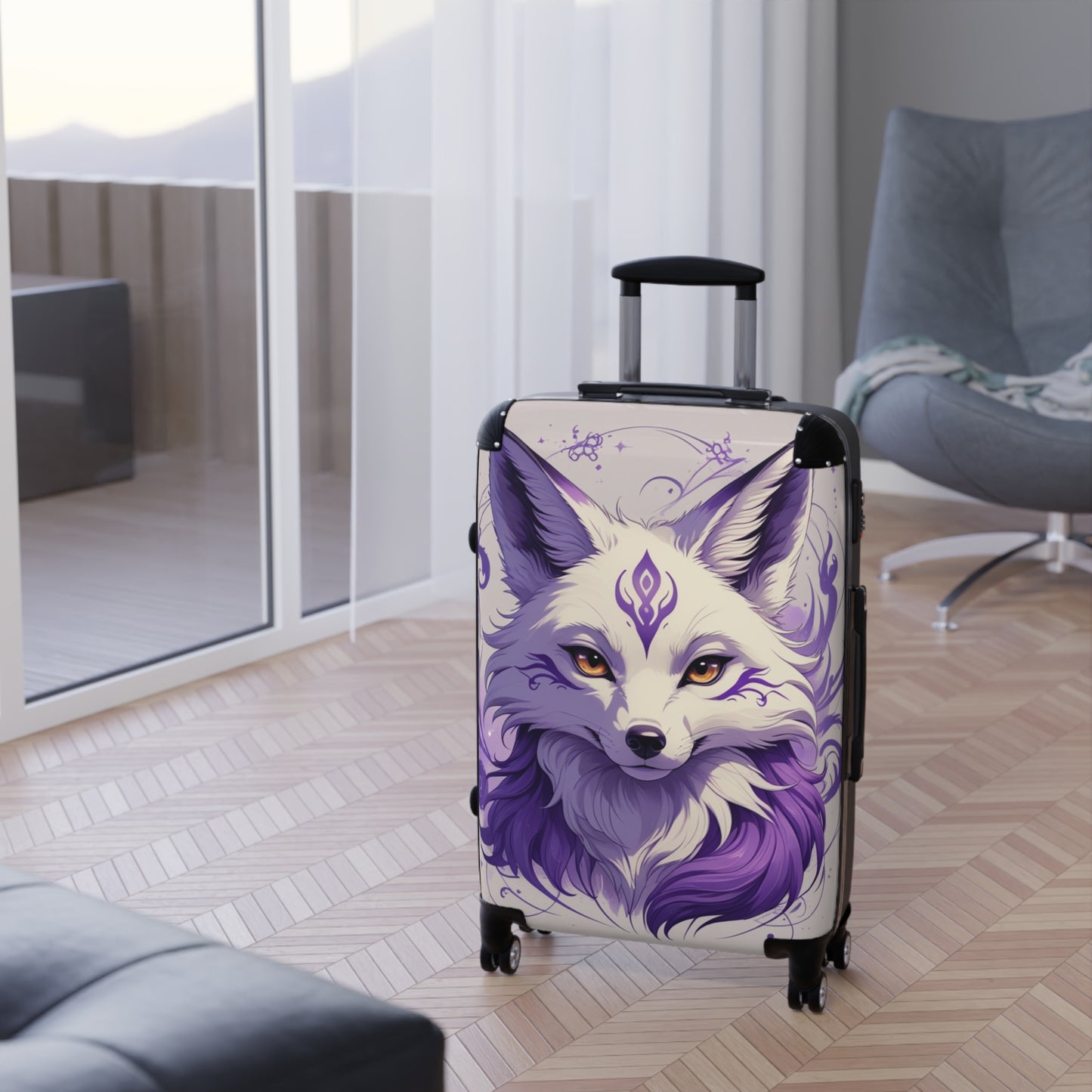Kitsune Carry-On Suitcase - Stylish Travel Luggage