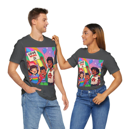 Love Wins | Inspirational | Anarchy | Alternative Living | Unisex | Men's | Women's | Tee | T-Shirt