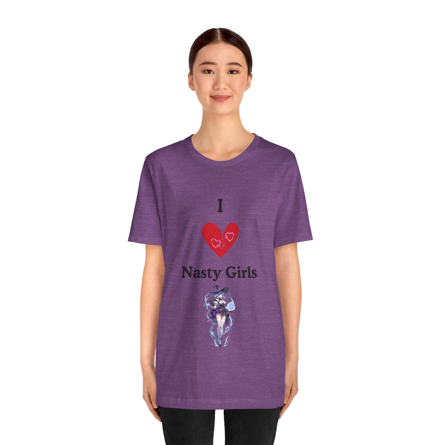 I Heart Nasty Girls | Funny | Kink Friendly | Waifu | Men's | Women's | Tee | T-Shirt