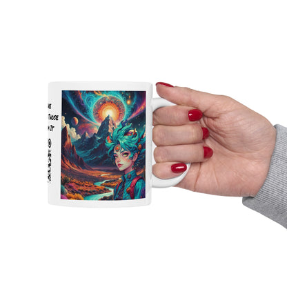 World Of Whimsy And Wonder | Abstract | Trippy Art | Shroomcore | Psychedelic | Coffee |  Tea |  Hot Chocolate | 11oz