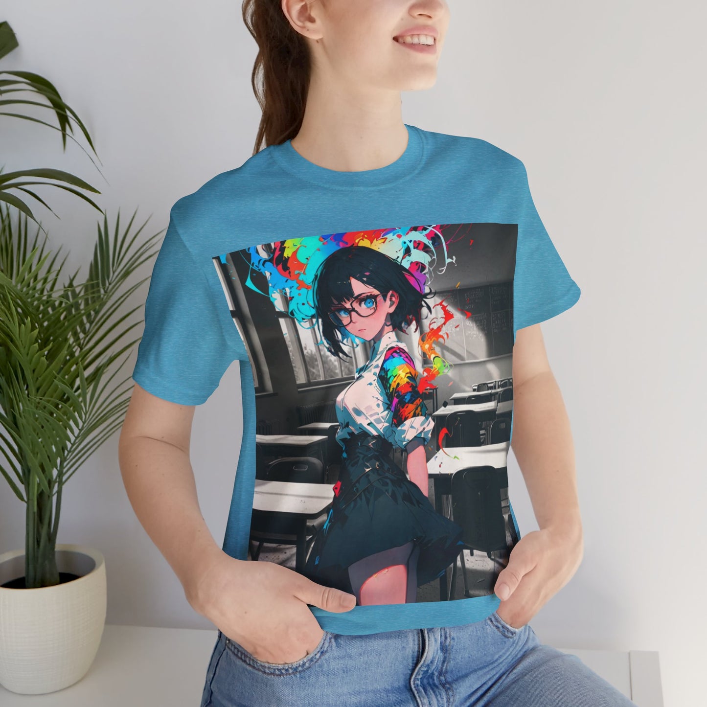 Back 2 Schoolgirl  | Anime | Mixed Medium | Unisex | Men's | Women's | Tee | T-Shirt