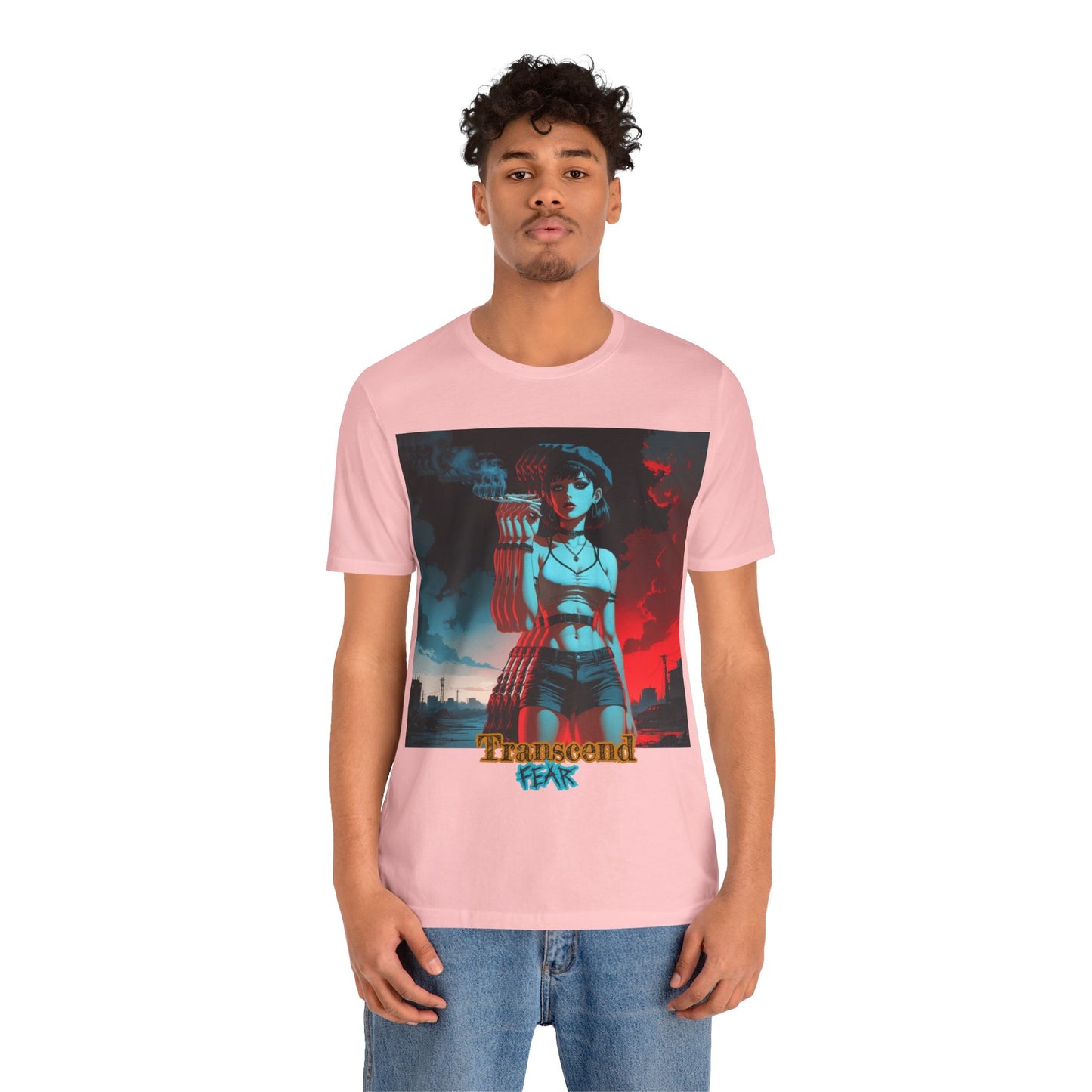 Transcend Fear Graphic Tee - Unisex Jersey Short Sleeve T-Shirt