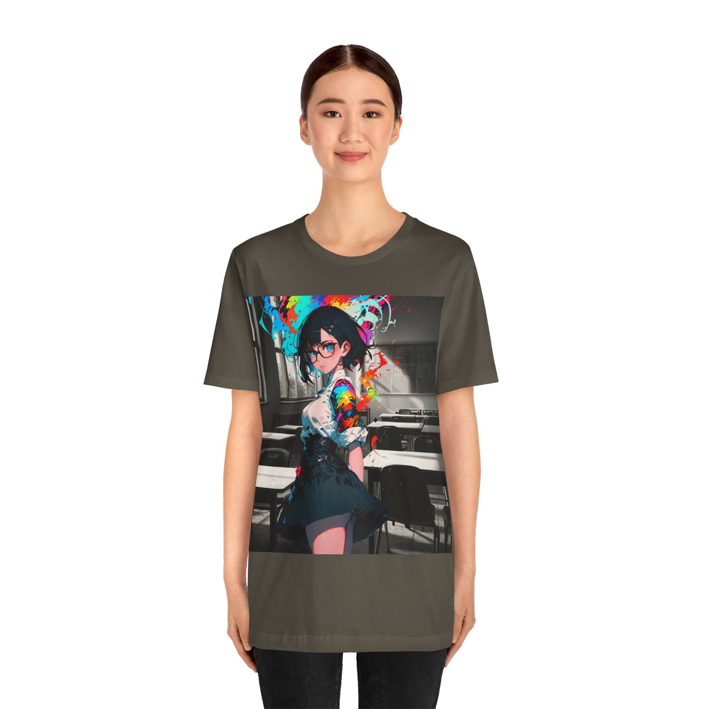 Back 2 Schoolgirl  | Anime | Mixed Medium | Unisex | Men's | Women's | Tee | T-Shirt
