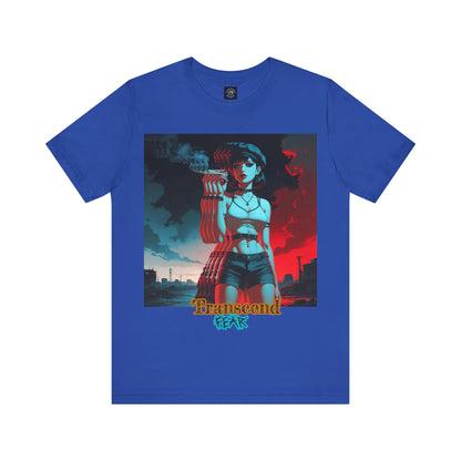 Transcend Fear Graphic Tee - Unisex Jersey Short Sleeve T-Shirt