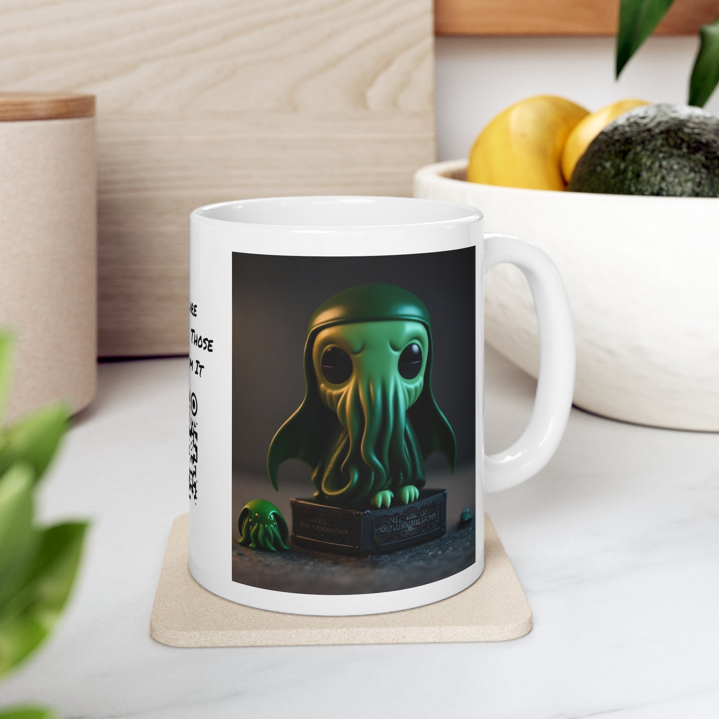Cthulhu Pop Mug | H.P Lovecraft | The Book | Geek Gift | Fantasy Character | Sci Fi Lovers | Cute | Coffee |  Tea |  Hot Chocolate | 11oz