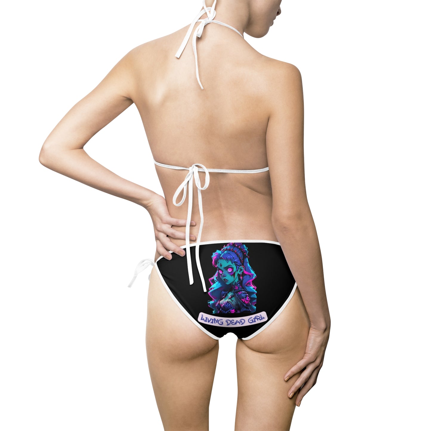 Vibrant Graphic Women's Bikini Swimsuit - Perfect for Beach Days and Summer Fun