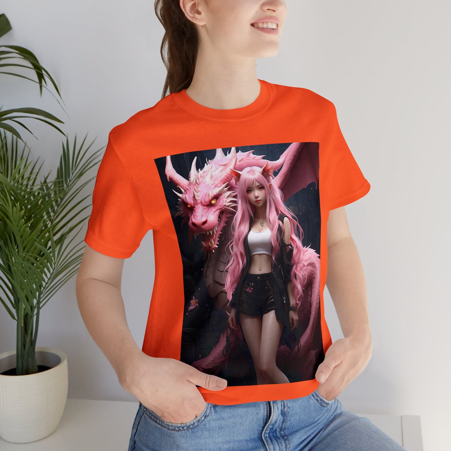Dragon Lady | Fantasy | Anime | Gamer | HD Graphic | Unisex | Men's | Women's | Tee | T-Shirt