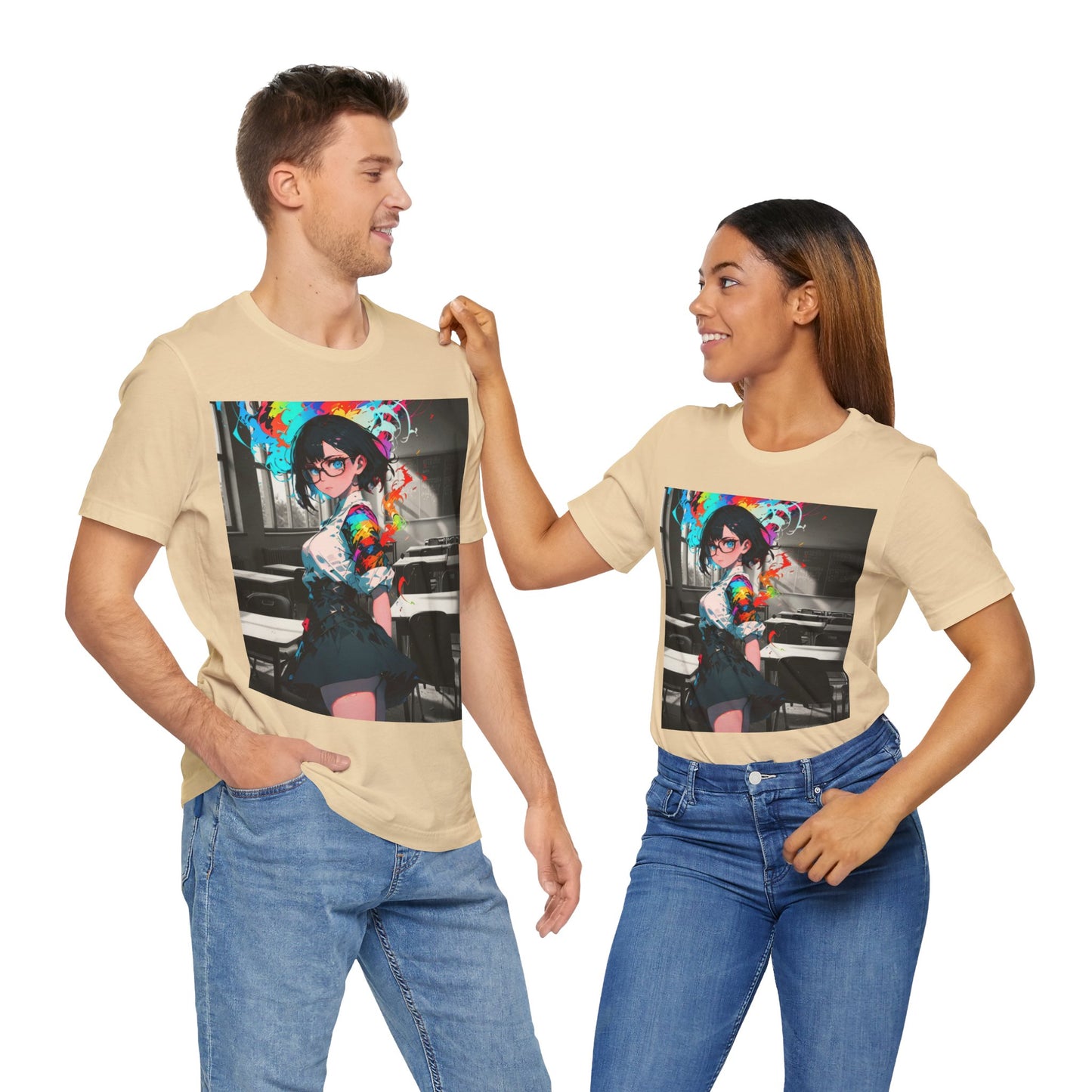 Back 2 Schoolgirl  | Anime | Mixed Medium | Unisex | Men's | Women's | Tee | T-Shirt