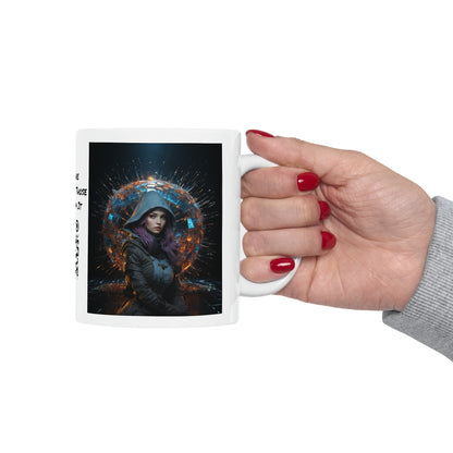 Shattered Reflections | HD Graphic | Sci-Fi | Unisex | Coffee | Tea | Hot Chocolate | 11oz | White Mug