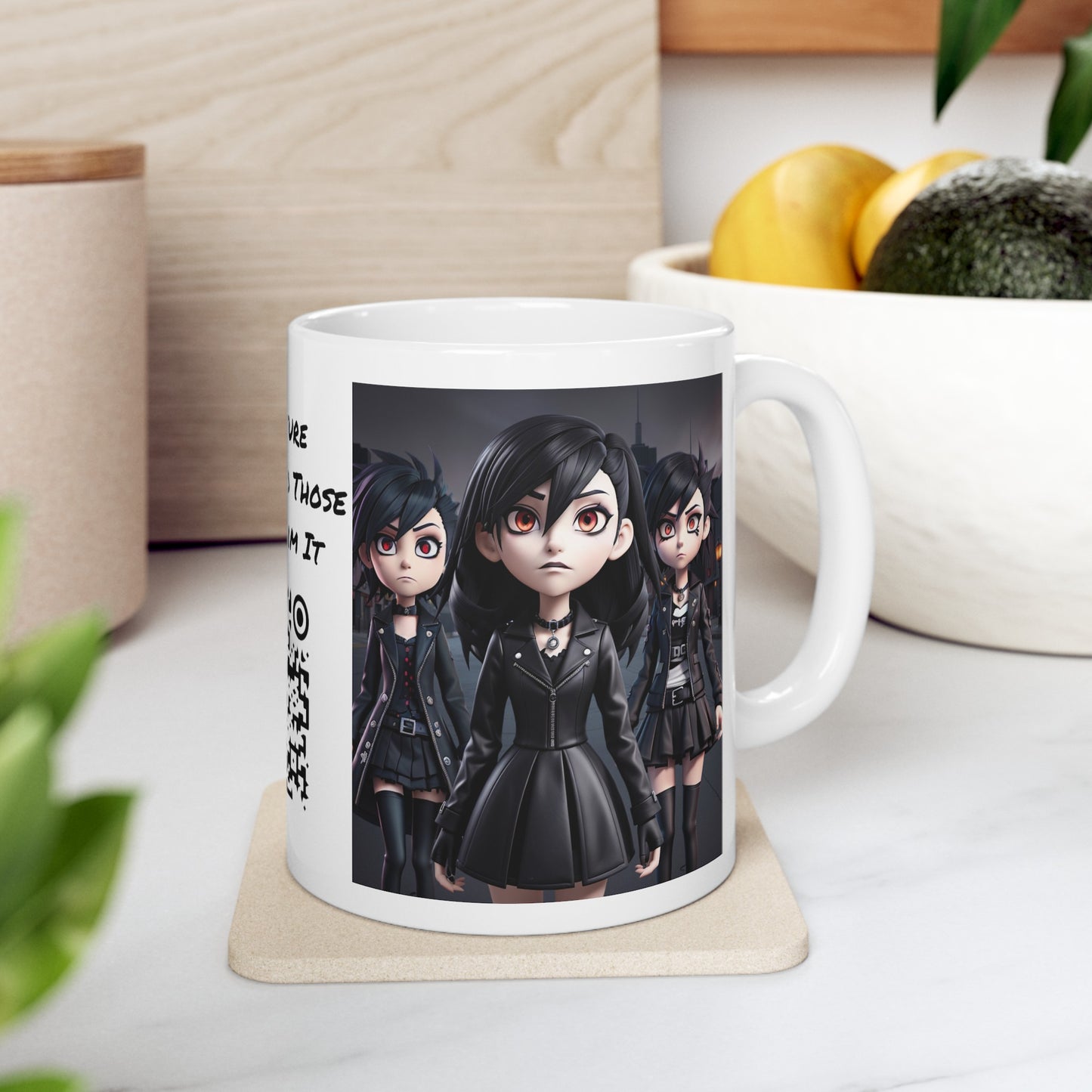 The Weyward Sisters | HD Graphic | 3D Animation | Macbeth | Shakespeare | Goth | Emo | Coffee | Tea | Hot Chocolate | 11oz | White Mug