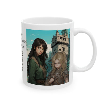 The Fallen Harbor | HD Graphic | Fantasy | Dungeons and Dragons | Coffee | Tea | Hot Chocolate | 11oz | White Mug