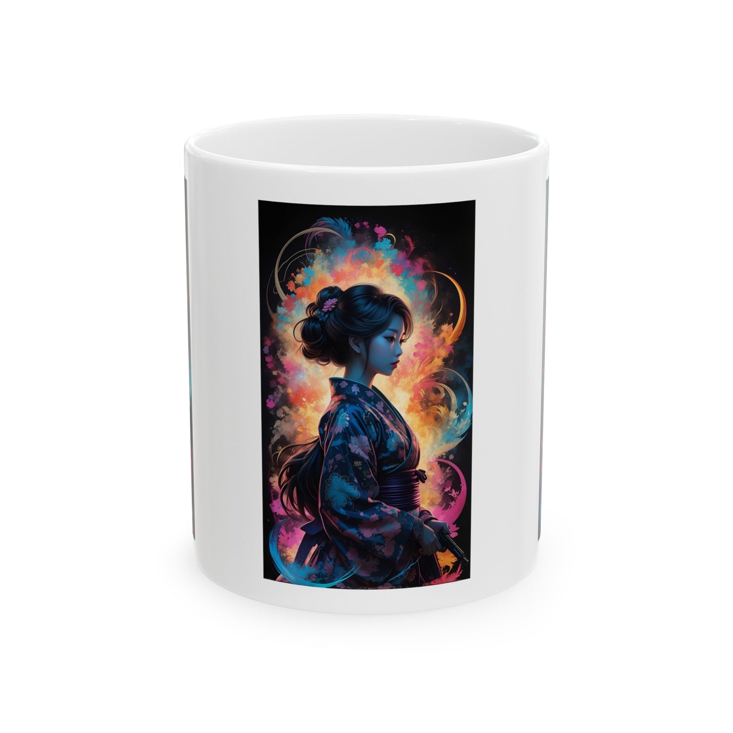 Gangster Geisha | Anime | HD Graphic | Trendy | Artwork | Coffee | Tea | Hot Chocolate | 11oz | White Mug