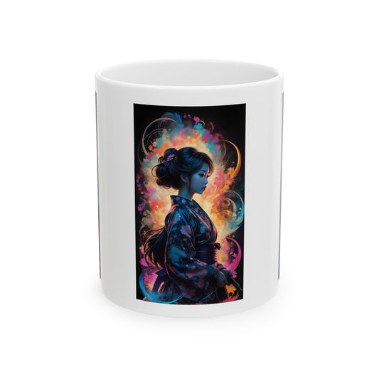 Gangster Geisha | Anime | HD Graphic | Trendy | Artwork | Coffee | Tea | Hot Chocolate | 11oz | White Mug