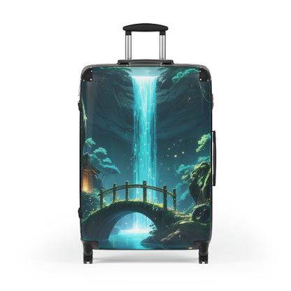 Scenic Waterfall Suitcase - Travel in Style with Adventure-Inspired Luggage
